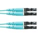 Panduit Fiber Optic Duplex Patch Network Cable - 16 ft Fiber Optic Network Cable for Network Device - First End: 2 x LC Network - Male - Second End: 2 x LC Network - Male - Patch Cable - Aqua