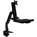 Amer AMR1ACWS Desk Mount for Keyboard, Flat Panel Display - TAA Compliant - 1 Display(s) Supported - 24" Screen Support - 23.15 lb Load Capacity - 75 x 75 VESA Standard