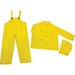 River City Three-piece Rainsuit - Recommended for: Agriculture, Construction, Transportation, Sanitation, Carpentry, Landscaping - Medium Size - Water Protection - Snap Closure - Polyester, Polyvinyl Chloride (PVC) - Yellow - 1 Each