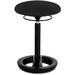 Safco TWIXT Ergo Desk Height Chair - Black Polypropylene, Nylon, Vinyl Seat - Rounded Base - 1 Each