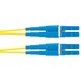 Panduit Fiber Optic Duplex Patch Network Cable - 46 ft Fiber Optic Network Cable for Network Device - First End: 2 x LC Network - Male - Second End: 2 x LC Network - Male - Patch Cable - Yellow - 1