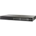 Cisco SG500-28P 28-port Gigabit POE Stackable Managed Switch - 26 Ports - Manageable - Gigabit Ethernet - 10/100/1000Base-T, 1000Base-X - Refurbished - 3 Layer Supported - Modular - 4 SFP Slots - Twisted Pair, Optical Fiber - Rack-mountable - Lifetime Lim
