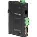 Black Box 1-Port Hardened Serial Server - Twisted Pair - 1 x Network (RJ-45) - 1 x Serial Port - 10/100Base-TX - Fast Ethernet - Rail-mountable - TAA Compliant