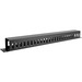 V7 Horizontal Cable Management - Cable Manager - Black - 1U Rack Height - 19" Panel Width - Cold Rolled Steel
