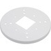 Vivotek AM-51D Mounting Plate for Electrical Box, Gang Box, Network Camera - White - ADPTR PLATE FOR 4IN ELEC BOX