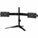 Amer Dual Monitor Stand for Up to 32" Displays - Up to 32" Screen Support - 17.60 lb Load Capacity - 12.9" Height x 42" Width x 19.8" Depth - Aluminum Alloy, Plastic, Steel - TAA Compliant