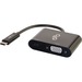 C2G USB C to VGA Adapter with Power Delivery - Deliver Video content to a VGA equipped display from a USB-C device while simultaneously charging the device