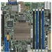 Supermicro X10SDV-4C-TLN2F Server Motherboard - Intel Chipset - Socket BGA-1667 - Mini ITX - Intel Xeon D-1521 - 128 GB DDR4 SDRAM Maximum RAM - DIMM, UDIMM, RDIMM - 4 x Memory Slots - Gigabit Ethernet - 6 x SATA Interfaces