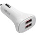 Tripp Lite USB Car Charger Dual-Port with Autosensing 5V 4.8A Fast Charger for Tablets and Cell Phones - 24 W Output Power - 12 V DC Input Voltage - 5 V DC Output Voltage - 4.80 A Output Current