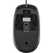 HP Mouse - Optical - Cable - Black - USB - 1600 dpi - 3 Button(s) - Symmetrical