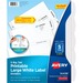 Avery Big Tab Printable Large White Label Dividers - 20 x Divider(s) - 5 - 5 Tab(s)/Set - 8.50" Divider Width x 11" Divider Length - 3 Hole Punched - White Paper Divider - White Paper Tab(s) - Recycled - 4 / Pack