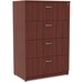Lorell Essentials Series 4-Drawer Lateral File - 1" Top, 35.5" x 22"54.8" - 4 x File Drawer(s) - Finish: Mahogany Laminate