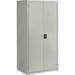 Lorell Storage Cabinet - 24" x 36" x 72" - 5 x Shelf(ves) - Hinged Door(s) - Sturdy, Recessed Locking Handle, Removable Lock, Durable, Storage Space - Powder Coated - Recycled
