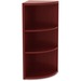 Lorell Essentials Series Mahogany Laminate Desking - 36" Height x 14.8" Width x 14.8" Depth - Floor - Laminate, Polyvinyl Chloride (PVC) - 1 Each
