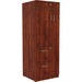 Lorell Essentials Series Tall Storage Cabinet - 23.6" x 23.6"65.6" Cabinet, 0.5" Compartment - 2 x Storage Drawer(s) - 1 Door(s) - Finish: Cherry, Laminate