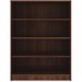 Lorell Laminate Bookcase - 4 Shelf(ves) - 48" Height x 36" Width x 12" Depth - Sturdy, Adjustable Feet - Walnut - Laminate - 1 Each
