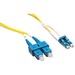 Axiom LC/SC Singlemode Duplex OS2 9/125 Fiber Optic Cable 60m - 196.85 ft Fiber Optic Network Cable for Network Device - First End: 2 x LC Network - Male - Second End: 2 x SC Network - Male - 9/125 µm - Yellow