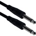 QVS 15ft 1/4 Male to Male Audio Cable - 15 ft 6.35mm Audio Cable for Guitar, Microphone, Audio Mixer, Audio Device, Audio Amplifier - First End: 1 x 6.35mm Audio - Male - Second End: 1 x 6.35mm Audio - Male - Black