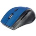 Manhattan Curve Wireless Mouse, Blue/Black, Adjustable DPI (800, 1200 or 1600dpi), 2.4Ghz (up to 10m), USB, Optical, Five Button with Scroll Wheel, USB micro receiver, 2x AAA batteries (included), Low friction base, Three Year Warranty, Blister - Optical 