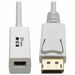 Eaton Tripp Lite Series DisplayPort to Mini DisplayPort Adapter Video Converter , 4K 60 Hz (M/F), 6 in. (15.2 cm) - DisplayPort/Mini DisplayPort for Monitor, Audio/Video Device, Graphics Card - 0.60" - 1 x DisplayPort Male Digital Audio/Video - 1 x Mini D