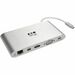 Eaton Tripp Lite Series USB-C Dock, Dual Display - 4K HDMI/mDP, VGA, USB 3.x (5Gbps), USB-A/C Hub, GbE, Memory Card, 100W PD Charging - Docking Station for Notebook/Tablet PC - USB Type C - 3 x USB Ports - 3 x USB 3.0 - Network (RJ-45) - HDMI - VGA - Mini
