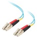 Quiktron 2M Value Series LC LC 10G Duplex PVC Fiber Cable - 6.56 ft Fiber Optic Network Cable for Network Device - First End: 2 x LC Network - Male - Second End: 2 x LC Network - Male - 10 Gbit/s - 50/125 µm - Aqua