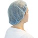 Safety Zone Blue Bouffant Caps - 21" (533.40 mm) Stretched Diameter - Polypropylene - Blue - 1000 / Carton