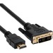 Axiom HDMI to DVI-D Digital Video Cable M/M 15ft - 15 ft DVI-D/HDMI A/V Cable for Desktop Computer, Notebook, Home Theater System, Audio/Video Device - First End: 1 x HDMI 1.4 Digital Audio/Video - Male - Second End: 1 x DVI-D Digital Video - Male - 10.2 