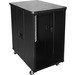 Claytek 9U 600mm Depth Simple Server Rack with Wood Top - For Server - 9U Rack Height23" Rack Depth - Floor Standing - Black - Wood, SPCC - 220 lb Maximum Weight Capacity