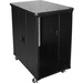 Claytek 10U 450mm Depth Simple Server Rack with Wood Top - For Server - 10U Rack Height17" Rack Depth - Floor Standing - Black - Wood, SPCC - 220 lb Maximum Weight Capacity