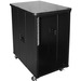 Claytek 12U 450mm Depth Simple Server Rack with Wood Top - For Server - 12U Rack Height - Floor Standing - Black - Wood, SPCC - 220 lb Maximum Weight Capacity