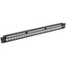 Tripp Lite 24-Port Cat6a Feedthrough Patch Panel w/Down-Angled Ports 1U TAA - 24 Port(s) - 24 x RJ-45 - 1U High - Black - Rack-mountable