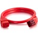 C2G 8ft 12AWG Power Cord (IEC320C20 to IEC320C19) -Red - For PDU, Switch, Server - 250 V AC / 20 A - Red - 8 ft Cord Length - IEC 60320 C20 / IEC 60320 C19