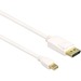 Axiom Mini DisplayPort Male to DisplayPort Male Adapter Cable 15ft - 15 ft DisplayPort/Mini DisplayPort A/V Cable for Audio/Video Device, Monitor, Computer, Notebook - First End: 1 x Mini DisplayPort Digital Audio/Video - Male - Second End: 1 x 20-pin Dis