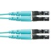 Panduit Fiber Optic Duplex Patch Network Cable - 26.25 ft Fiber Optic Network Cable for Network Device - First End: 2 x LC Network - Male - Second End: 2 x LC Network - Male - 10 Gbit/s - Patch Cable - Aqua - 1