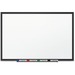 Quartet DuraMax Dry Erase Board - White Porcelain Surface - Black Aluminum Frame - 1 Each