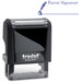 Gem Office Products Self-inking Stamp - Message Stamp - "Parent Signature" - Blue - 1 Each