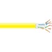 Black Box GigaTrue Cat.6a UTP Network Cable - 1000 ft Category 6a Network Cable for Patch Panel, Wallplate, Server, Switch, Network Device - First End: Bare Wire - Second End: Bare Wire - 10 Gbit/s - CMP, LSZH - 23 AWG - Yellow - TAA Compliant