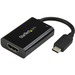 StarTech.com USB C to HDMI 2.0 Adapter 4K 60Hz with 60W Power Delivery Pass-Through Charging - USB Type-C to HDMI Video Converter - Black - Black USB Type C (DP 1.2 Alt Mode) to HDMI 2.0 video display adapter converter 4K 60Hz UHD; HDCP 2.2/1.4 - 60W Powe