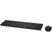 Dell-IMSourcing Wireless Keyboard and Mouse- KM636 (Black) - USB Wireless RF - Black - USB Wireless RF - Optical - QWERTY - Black - Mute, Play/Pause, Back, Forward, Volume Up, Volume Down Hot Key(s) - AA, AAA