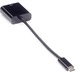 Black Box Video Adapter Dongle, USB 3.1 Type C Male to VGA Female - 1 x Type C USB 3.1 USB Male - 1 x 15-pin HD-15 VGA Female - 1920 x 1200 Supported - Black