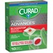 Curad Blood Stop Gauze Packets - 1" x 1" - 10/Box - 10 Per Box - White