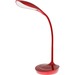 Vision 'Luna' LED Task Lamp - 17" (431.80 mm) Height - 4.50 W LED Bulb - 480 lm Lumens - Silicone - Desk Mountable - Red - for Desk, Table