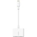 Belkin Lightning Audio + Charge - 4.50" Lightning Audio/Power Cable for iPhone, iPad, iPad Air, iPad Pro, iPad mini, Audio Device - First End: 1 x Lightning - Male - Second End: 2 x Lightning - Female - MFI - Shielding - White - 1
