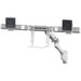Ergotron Mounting Arm for Monitor, TV - White - 2 Display(s) Supported - 32" Screen Support - 17.50 lb Load Capacity