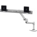 Ergotron Desk Mount for Monitor - Polished Aluminum - 2 Display(s) Supported - 25" Screen Support - 22 lb Load Capacity - 100 x 100 VESA Standard