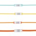 Panduit Wire & Cable Label - 9/32" x 1" Length - Rectangle - Laser, Inkjet - Aqua - Polyvinyl Chloride (PVC) - 100 / Pack