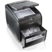 Swingline Stack-and-Shred 60X Auto Feed Shredder - Non-continuous Shredder - Cross Cut - 5 Per Pass - for shredding Paper, Credit Card, Staples, Paper Clip - 0.190" x 1.375" Shred Size - P-3 - 5 ft/min - 9" Throat - 8 Minute Run Time - 40 Minute Cool Down