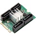SYBA Multimedia M.2 to 4-port SATA III Adapter - Serial ATA/300 - PCI Express 2.0 x2 - M.2 - RAID Supported - 0, 1, 10 RAID Level - 4 Total SATA Port(s) - 4 SATA Port(s) Internal - PC, Linux