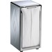 San Jamar Stainless Steel Tabletop Napkin Dispenser - Tall Fold Dispenser - 150 - 7.5" Height x 3.7" Width x 4" Depth - Stainless Steel - Stainless Steel - Double-sided, Long Lasting - 1 Each